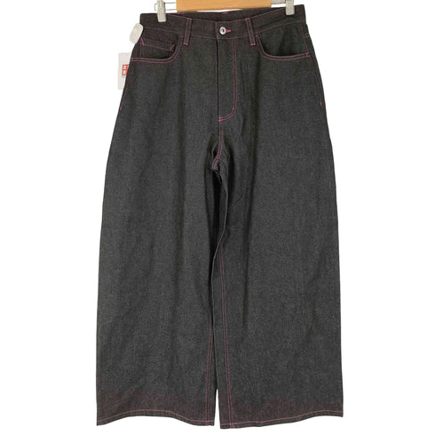 セダクル sedacle ピンクステッチ ワイドデニムパンツ メンズ JPN:M