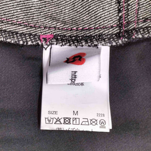 セダクル sedacle ピンクステッチ ワイドデニムパンツ メンズ JPN:M