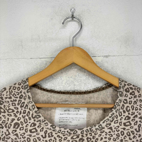 ダブルクローゼット w closet Y2K フェアリーグランジ レオパード カットソー レディース FREE