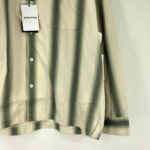 ショット Schott オープンカラー 長袖 ストライプシャツ メンズ import:M