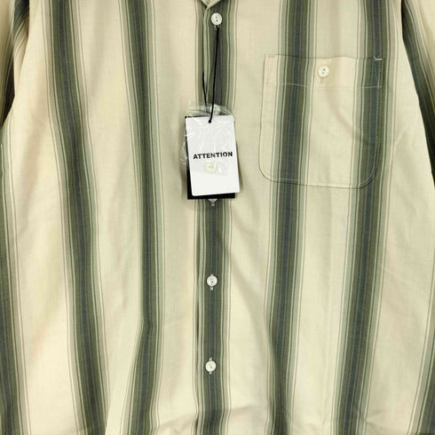 ショット Schott オープンカラー 長袖 ストライプシャツ メンズ import:M