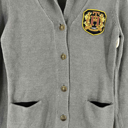 トミーヒルフィガー TOMMY HILFIGER パッチ ショールカラー カーディガン レディース JPN:M