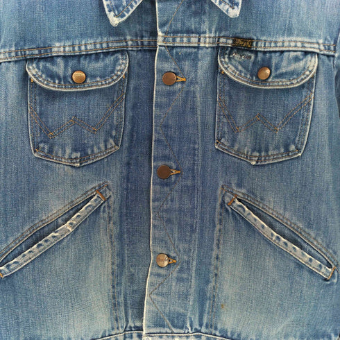 ラングラー Wrangler 70-80s USA製 三角タグ デニムジャケット メンズ 42