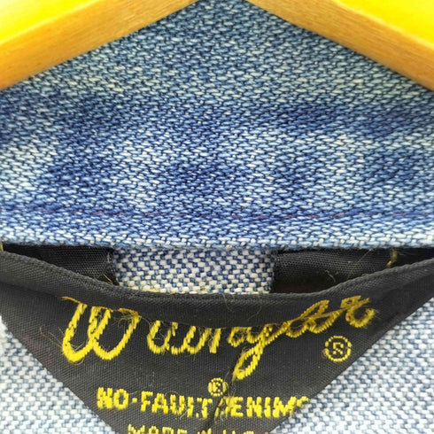 ラングラー Wrangler 70-80s USA製 三角タグ デニムジャケット メンズ 42