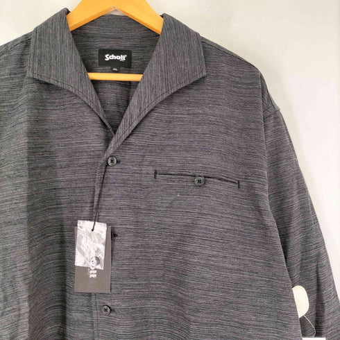 ショット Schott MIX SHARK COLLAR SHIRT ミックス シャークカラー シャツ メンズ 2XL