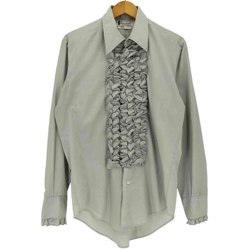 70s MASTERS TUXEDO マスターズ タキシード フリル 長袖 ドレスシャツ メンズ