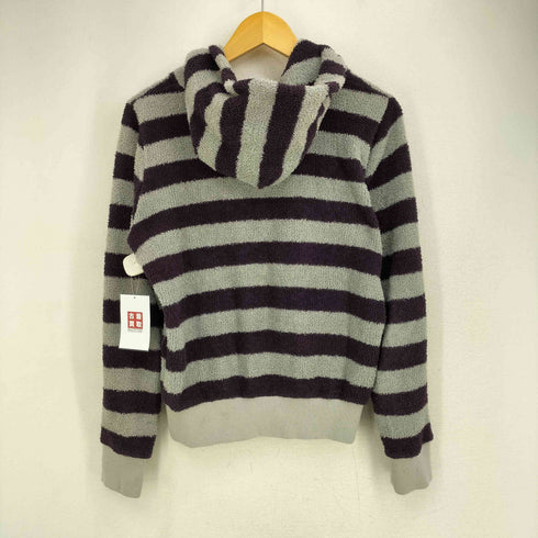 ヒステリックグラマー HYSTERIC GLAMOUR パイル ボーダージップアップパーカー レディース FREE