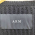 エーケイエム AKM HEAVY WAFFLE CREW ヘビーワッフルクルーネックニットセーター メンズ import:M