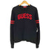 ゲス GUESS パイルロゴ クルーネック長袖Tシャツ メンズ import:S