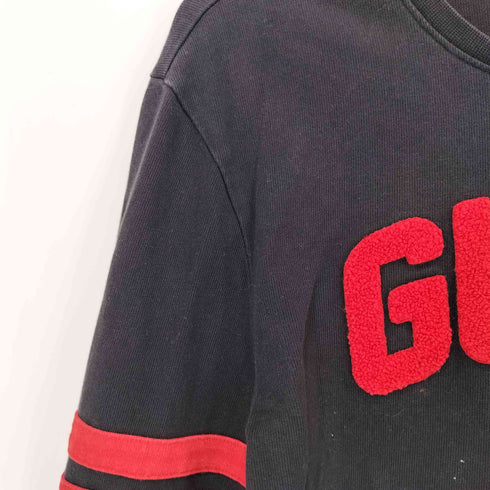 ゲス GUESS パイルロゴ クルーネック長袖Tシャツ メンズ import:S