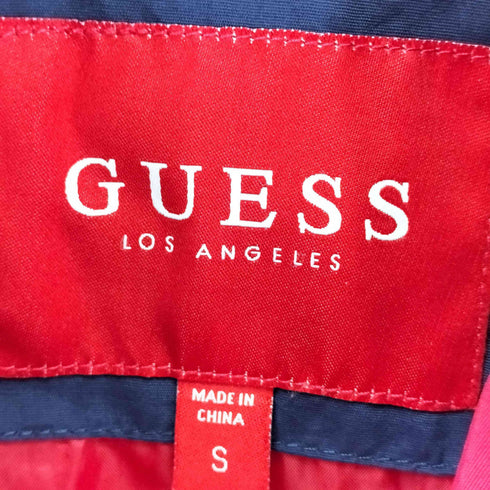 ゲス GUESS テープロゴ バイカラーナイロンジャケット メンズ import:S