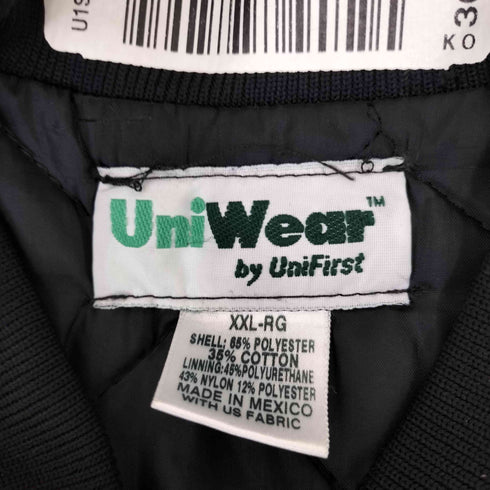 Uniwear ユニウェア 裏地キルティング 企業ロゴ ボンバージャケット メンズ XXL
