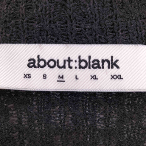 about blank mesh shirt l/s メッシュニット 開襟 長袖シャツ メンズ import:M