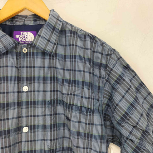ノースフェイスパープルレーベル THE NORTH FACE PURPLE LABEL S/S 半袖 チェックシャツ メンズ L