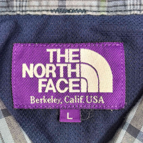 ノースフェイスパープルレーベル THE NORTH FACE PURPLE LABEL S/S 半袖 チェックシャツ メンズ L