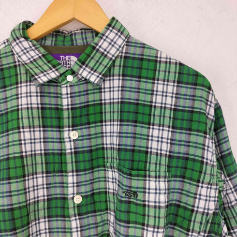 ノースフェイスパープルレーベル THE NORTH FACE PURPLE LABEL S/S 半袖 チェックシャツ メンズ L