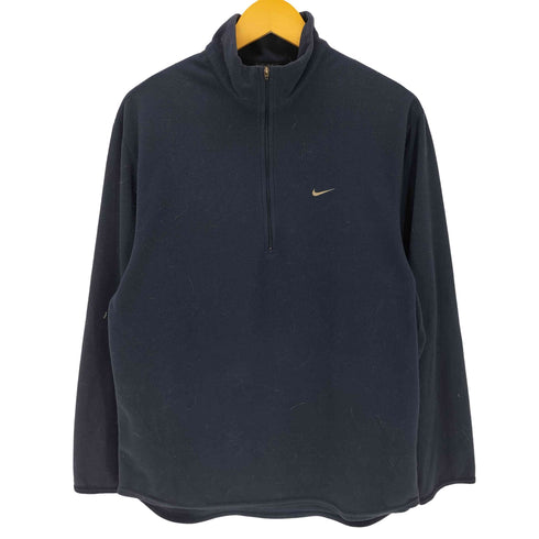 ナイキ NIKE THERMA FIT スウッシュロゴ 刺繍 フリース ハーフジッププルオーバー メンズ S