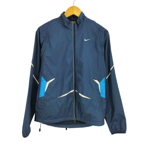 ナイキ NIKE 00S CLIMA FIT 変形 ギミック 胸元スウィッシュジップアップジャケット メンズ import:S