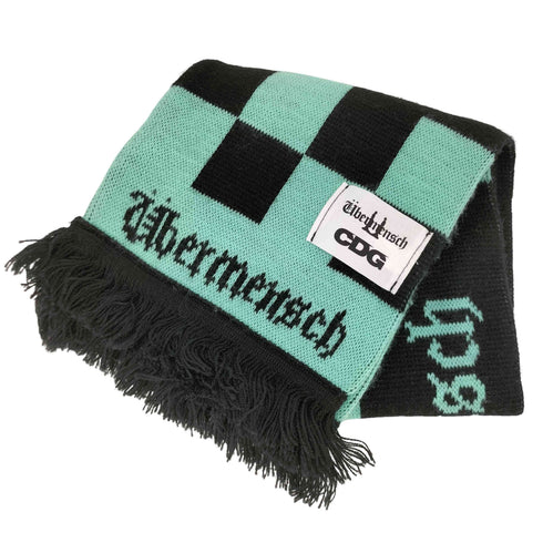 シーディージー CDG G-DRAGON UBERMENSCH CHECKERED STOLE MINT BLACK メンズ