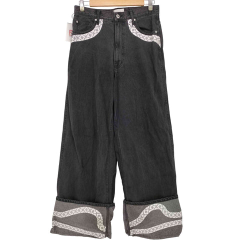 ソエルテ soerte WIDE STRAIGHT ROOL UP DENIM メンズ JPN:2