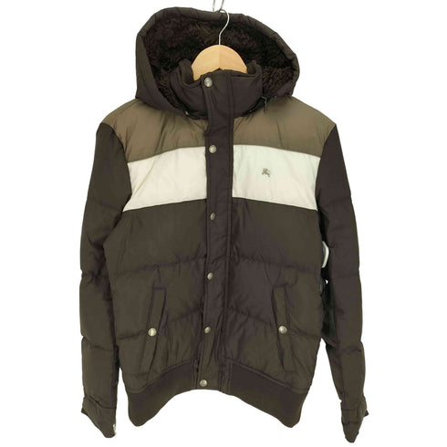 バーバリーブラックレーベル BURBERRY BLACK LABEL フード裏パイル 裏地 ノバチェック フーデッド ダウンジャケット メンズ import:M