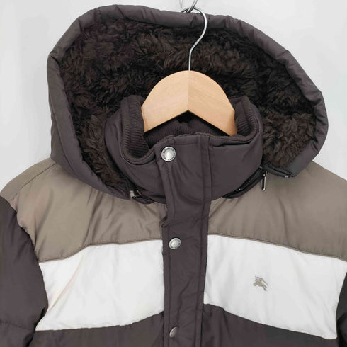 バーバリーブラックレーベル BURBERRY BLACK LABEL フード裏パイル 裏地 ノバチェック フーデッド ダウンジャケット メンズ import:M