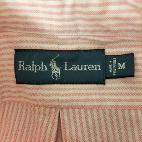 ラルフローレン RALPH LAUREN スモールポニー刺繍 ストライプ ボタンダウン 長袖シャツ メンズ M