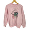 フルーツオブザルーム FRUIT OF THE LOOM USA製 80-90S フロントプリント ラグランクルーネックスウェット メンズ import:L