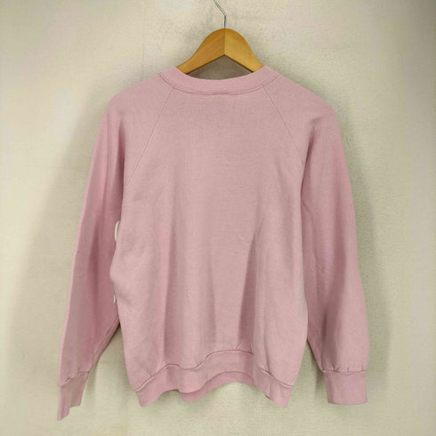 フルーツオブザルーム FRUIT OF THE LOOM USA製 80-90S フロントプリント ラグランクルーネックスウェット メンズ import:L