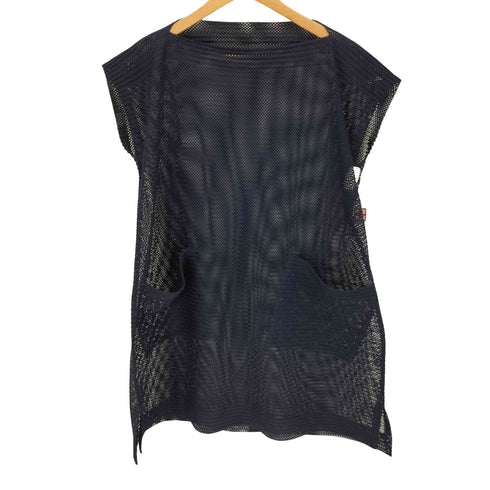イッセイミヤケミー ISSEY MIYAKE me メッシュプリーツチュニックノースリーブワンピース レディース
