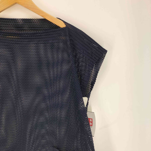 イッセイミヤケミー ISSEY MIYAKE me メッシュプリーツチュニックノースリーブワンピース レディース