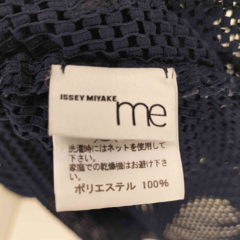 イッセイミヤケミー ISSEY MIYAKE me メッシュプリーツチュニックノースリーブワンピース レディース