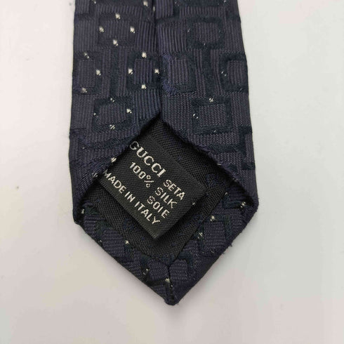グッチ GUCCI イタリア製 総柄 ドット カシミヤ ネクタイ メンズ