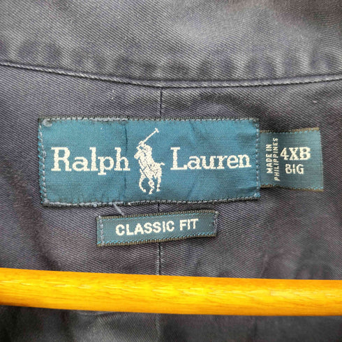 ラルフローレン RALPH LAUREN 90S CLASSIC FIT スモールポニー刺繍 ビックシルエット L/S B.D シャツ メンズ 4XB