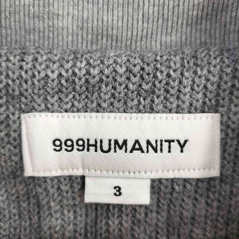 999ヒューマニティ 999HUMANITY Easy Knitted Half Zip イージーニットハーフジップ メンズ JPN:3