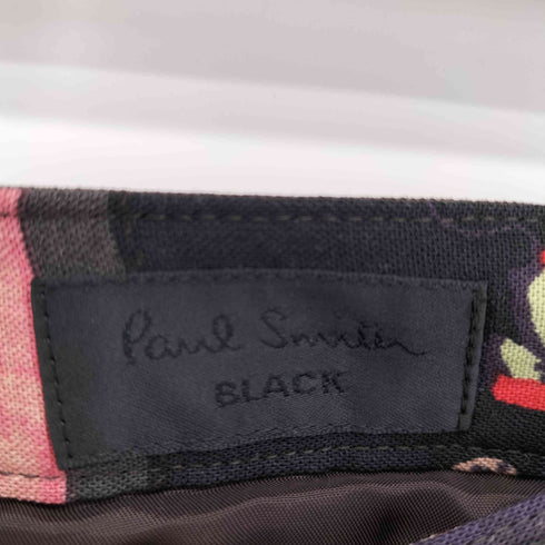 ポールスミスブラック Paul Smith BLACK フラワープリント プリーツスカート レディース 40