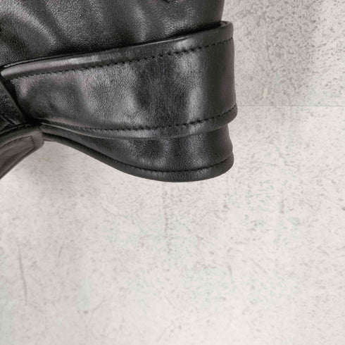 ビューティフルピープル beautiful people sheep leather 羊革 vintage leather THE/a riders jacket レザー ライダースジャケット レディース 160