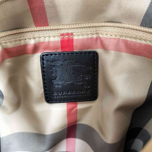 バーバリー BURBERRY トートバッグ ショルダートート ナイロン レザー 裏地ノバチェック メンズ
