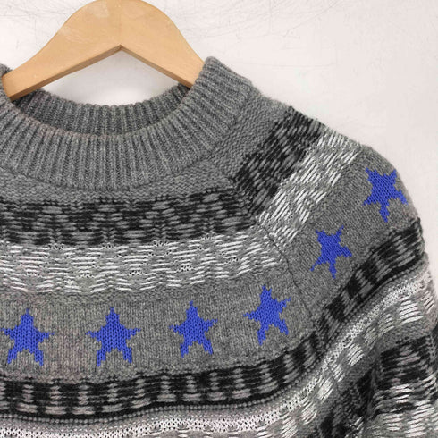 バーニーズニューヨーク BARNEYS NEWYORK スター ノルディック柄 ニット セーター メンズ JPN:S