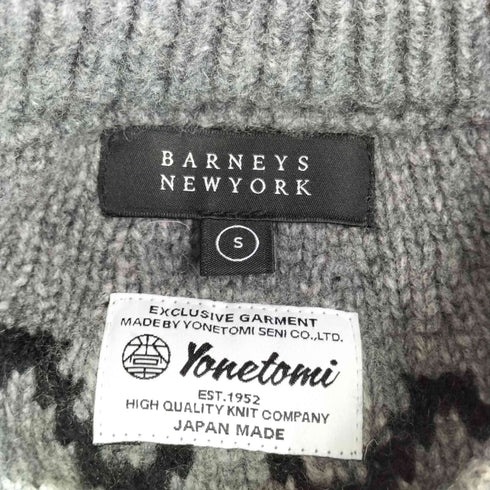 バーニーズニューヨーク BARNEYS NEWYORK スター ノルディック柄 ニット セーター メンズ JPN:S