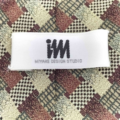 ミヤケデザインスタジオ im MIYAKE DESIGN STUDIO 総柄 シルク ネクタイ メンズ