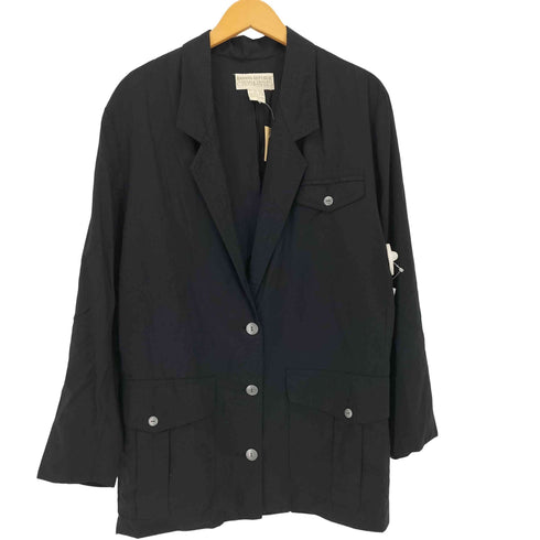 バナナリパブリック BANANA REPUBLIC 80s レーヨン混 テーラードジャケット レディース M