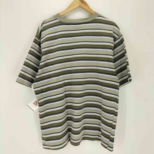 ビラボン BILLABONG 90s マルチボーダー クルーネック 半袖Tシャツ メンズ M