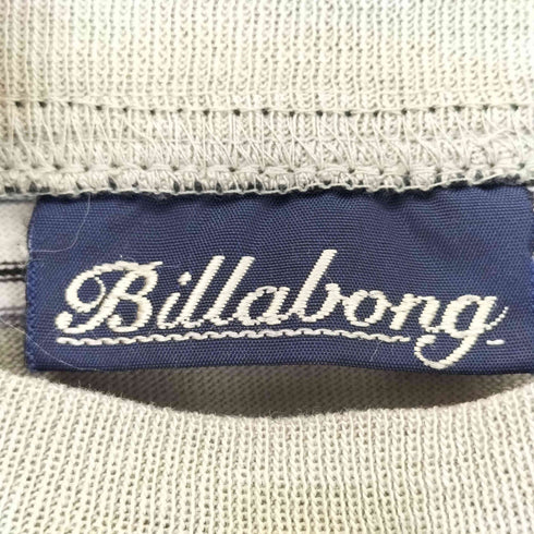 ビラボン BILLABONG 90s マルチボーダー クルーネック 半袖Tシャツ メンズ M