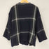 John Branigan ジョンブラニガン HIGHNECK VCOAT ウール混 チェック柄 ハイネック Vコート レディース