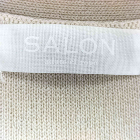 サロンアダムエロペ SALON adam et rope ボリュームスリーブ ロング丈 カーディガン レディース FREE