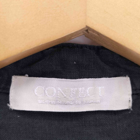 コンフェクト confect リネン七分袖バンドカラーシャツ メンズ JPN:3