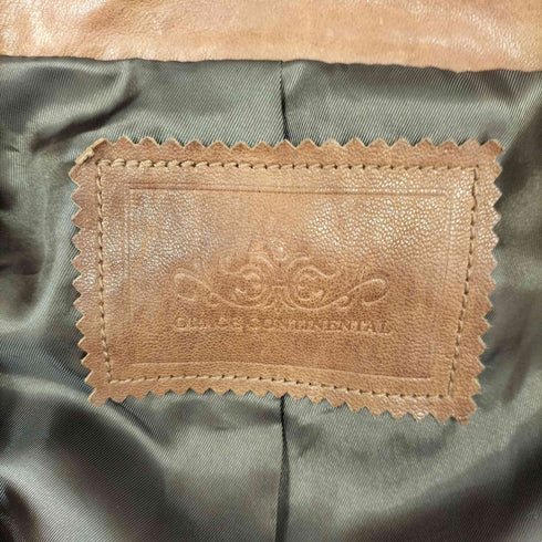 グレースコンチネンタル GRACE CONTINENTAL ボタンデザイン フリンジ ラムレザー ジャケット レディース JPN:38
