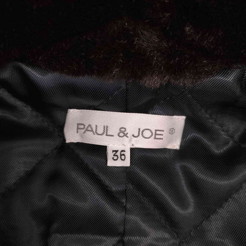 ポールアンドジョー PAUL&JOE 襟フェイクファー ジャケット レディース JPN:36
