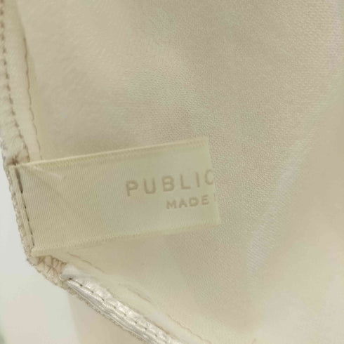 パブリックトウキョウ PUBLIC TOKYO シースルハーフスリーブトップ レディース